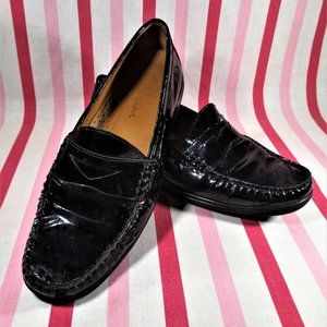 Cole Haan Womens Air Erika Penny Loafer Shoes 7B Black  Patent Leather #D29534